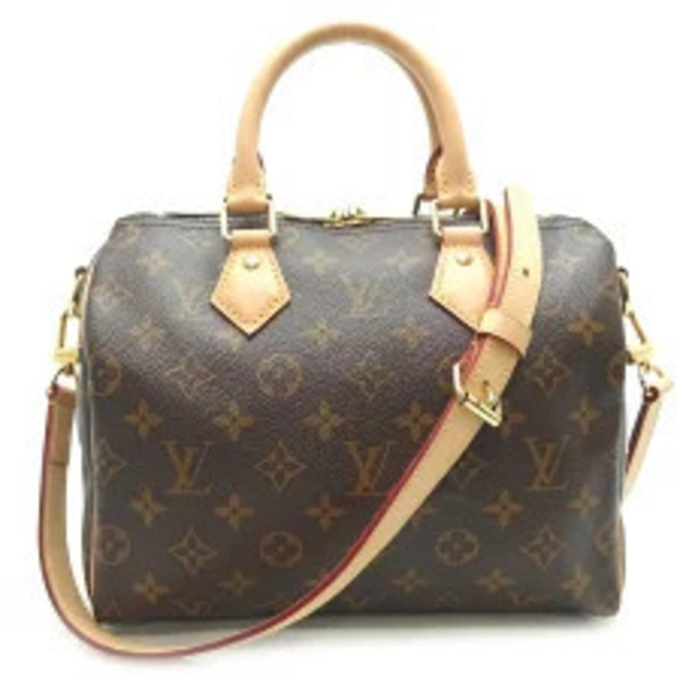 Louis Vuitton Speedy Bandouliere Handbag Monogram Ebene Brown